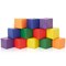 Casafield Toddler Foam Building Blocks (12-Piece Set), 5.5" x 5.5" Soft Play Colorful Kids Stacking Cubes for Daycare, Nursery, Preschool